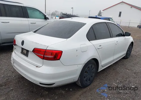 2015 Volkswagen Jetta 2.0L S from USA, damaged, VIN 3VW2K7AJ5FM310862